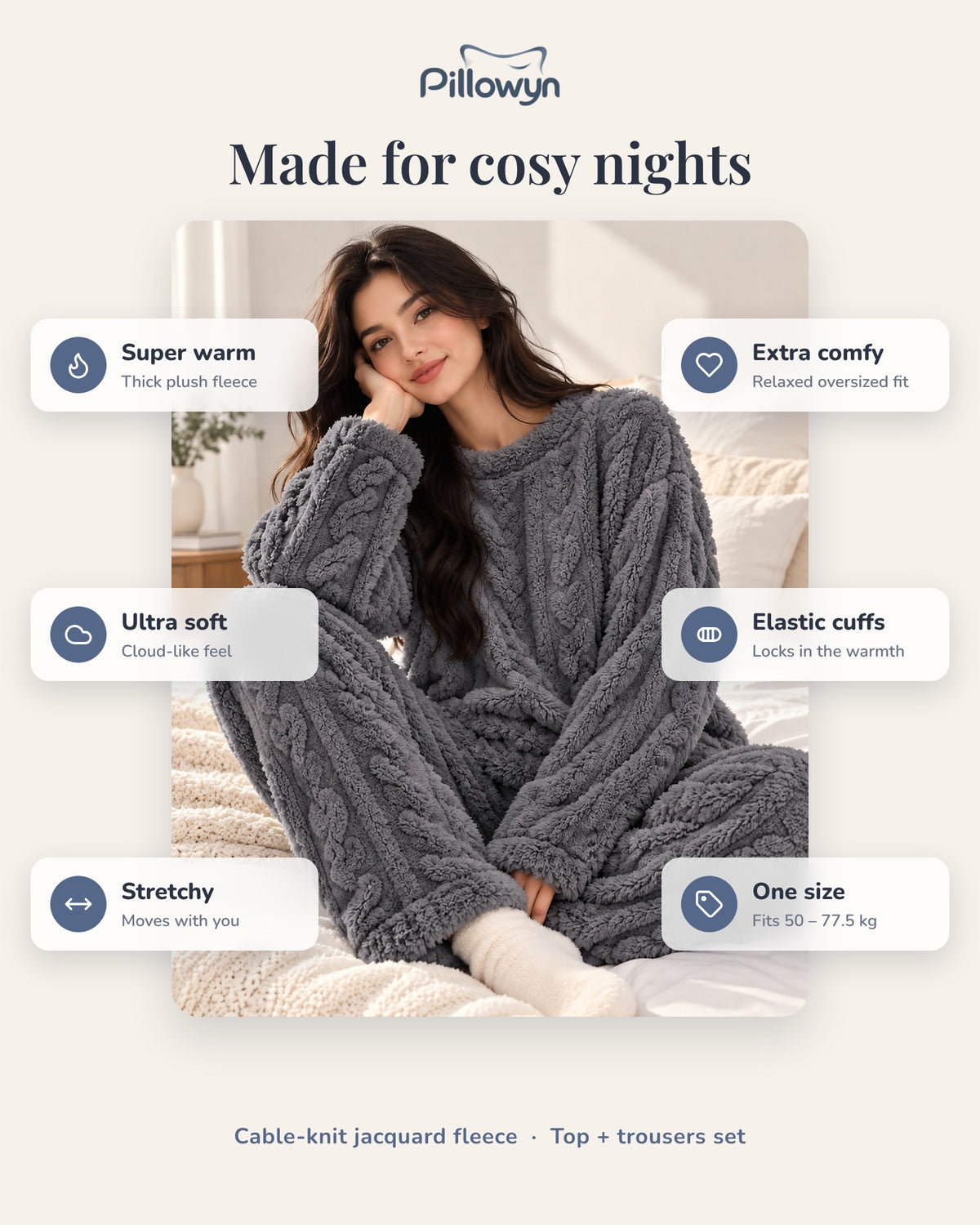 Pillowyn CosyCloud – Extra Soft Winter Pyjama Set