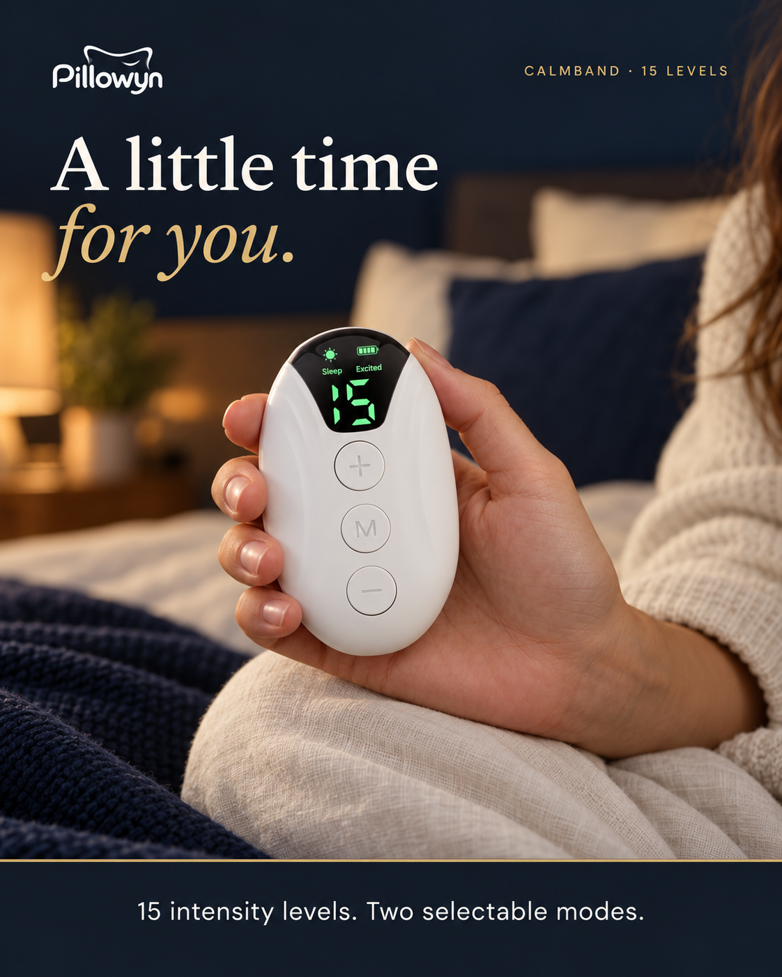 Pillowyn CalmBand handheld relaxation device