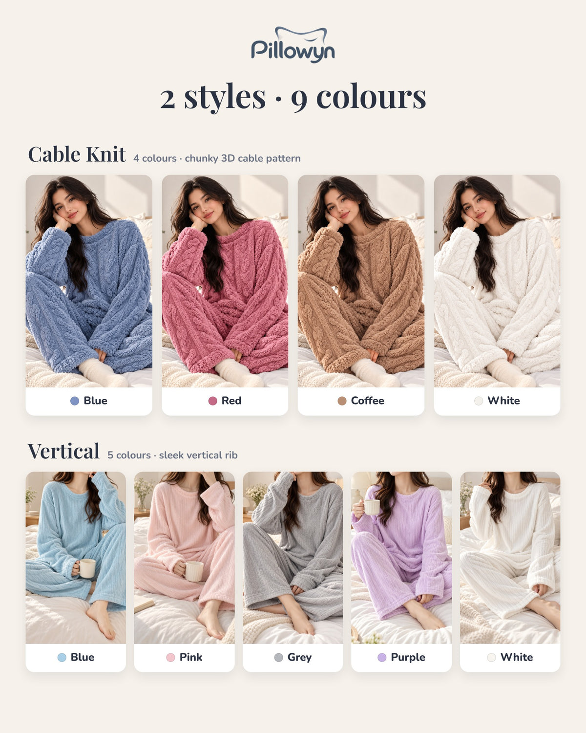 Pillowyn CosyCloud – Extra Soft Winter Pyjama Set
