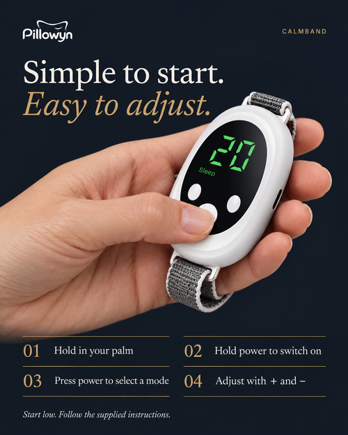 Pillowyn CalmBand handheld relaxation device
