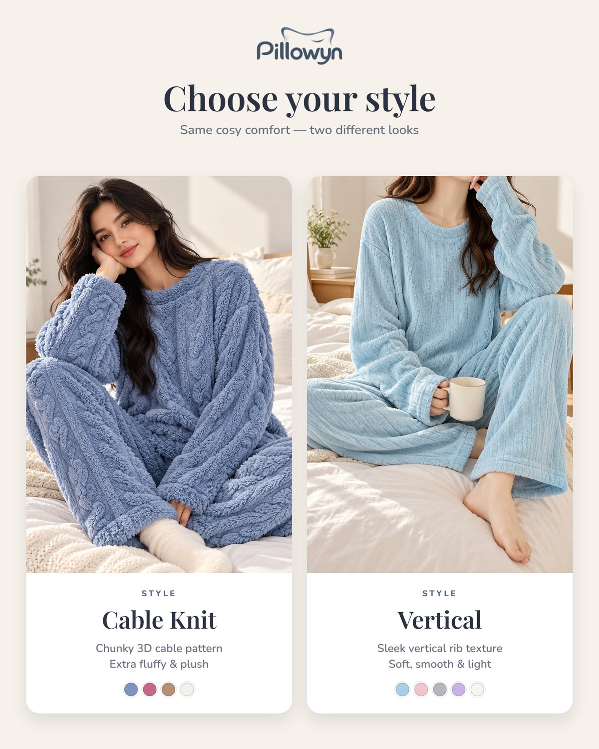 Pillowyn CosyCloud – Extra Soft Winter Pyjama Set