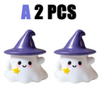 Cute Ghost & Pumpkin Night Light