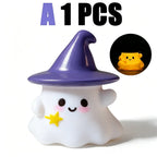 Cute Ghost & Pumpkin Night Light