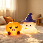Cute Ghost & Pumpkin Night Light
