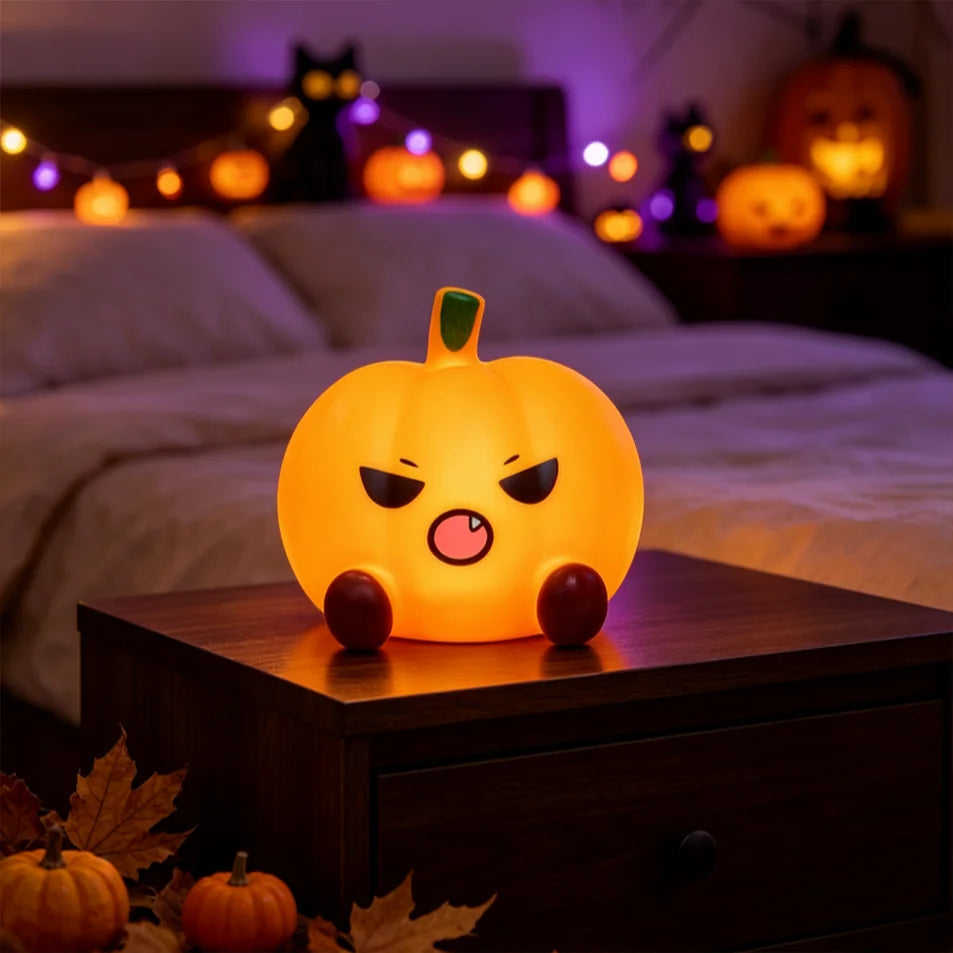 Cute Ghost & Pumpkin Night Light